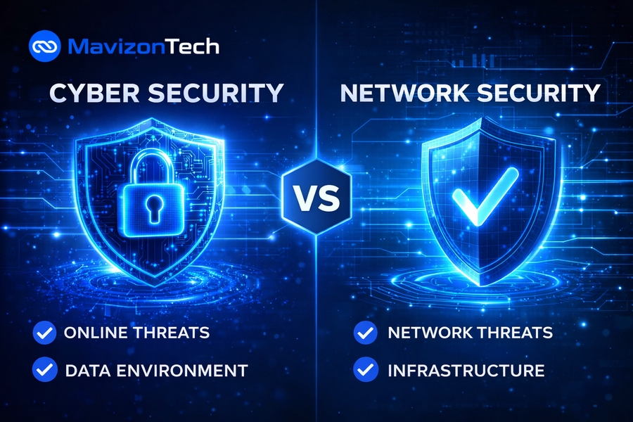 cyber security vs network security